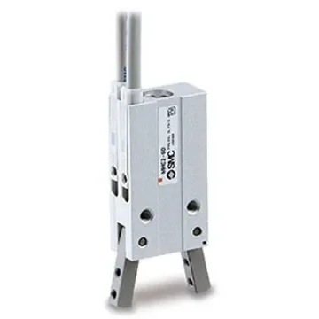 SMC 2 Finger Double Action Pneumatic Gripper, MHC2-6D, Angle Gripping Type product image
