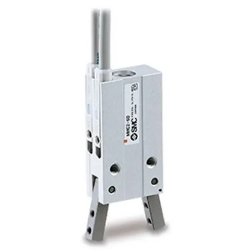 SMC 2 Finger Double Action Pneumatic Gripper, MHC2-6D, Angle Gripping Type product image
