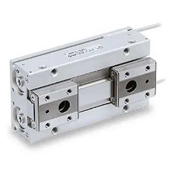 SMC 2 Finger Double Action Pneumatic Gripper, MHF2-8D2R, Low Profile Gripping Type product image