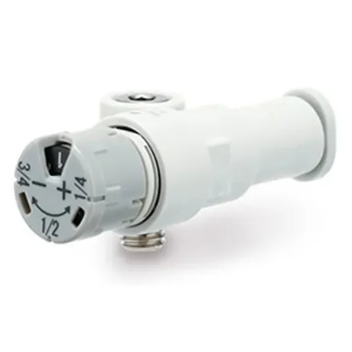 SMC JAS-S Series Threaded Speed Controller, R 1/8 Male Inlet Port x 6mm Tube Outlet Port, JAS-SLEA06-01S product image