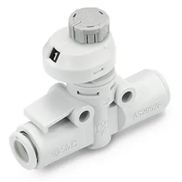 SMC Tube Speed Controller, 8mm Tube Inlet Port x 8mm Tube Outlet Port, AS2052FS1-08 product image
