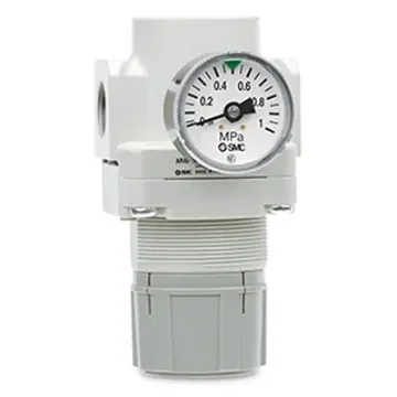SMC M5 x 0.8 Pneumatic Regulator - 0.02MPa to 0.2MPa, 5 mm, 1MPa max. input, AR10-M5-1N-A product image