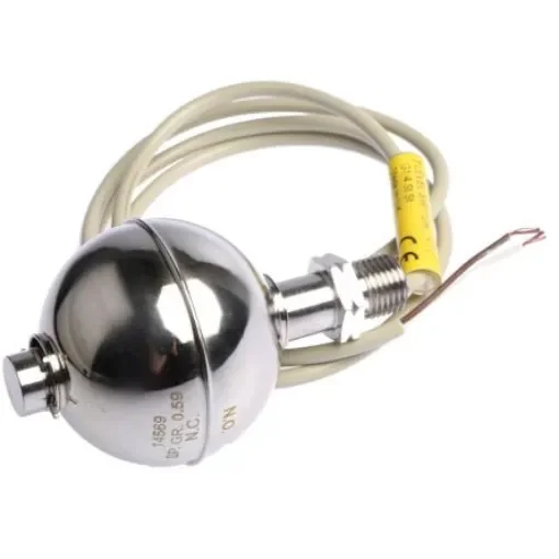 Gems Sensors Vertical Stainless Steel Float Switch, Float, 1m Cable, Relay - 011-1950 product image