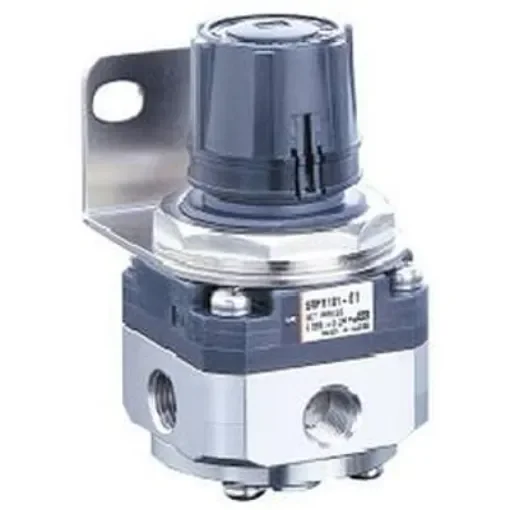 SMC Rc 1/8 Pneumatic Regulator - 0.005MPa to 0.2MPa, 1MPa max. input, SRP1101-F01 product image
