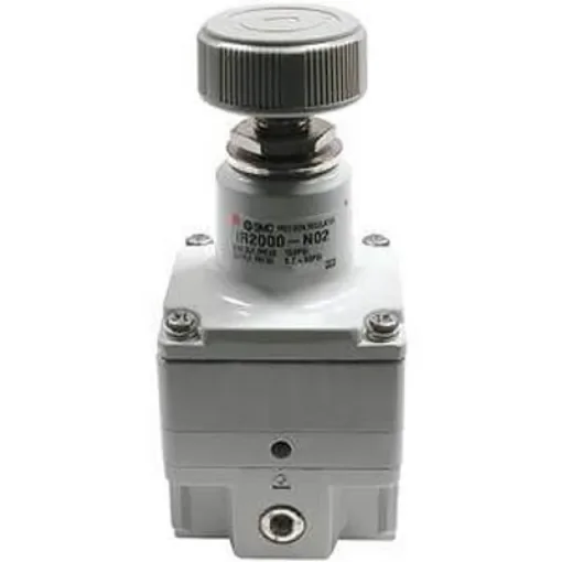 SMC G 1/4 Pneumatic Regulator - 0.01MPa to 0.8MPa, 1MPa max. input, IR3020 - IR3020-F02-L product image