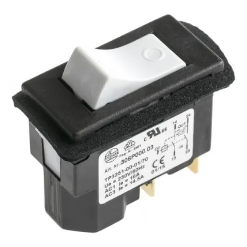 EICHOFF DPST, On-Off Rocker Switch Panel Mount - 3251-00.01 product image