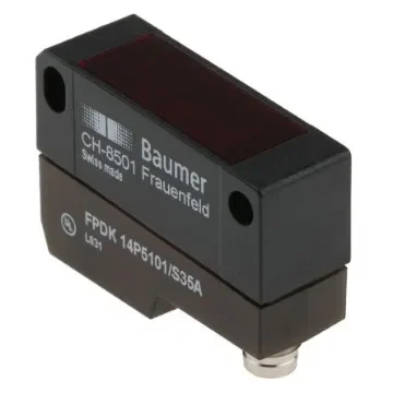 Baumer Retroreflective Photoelectric Sensor, Block Sensor, 7.2 m Detection Range - FPDK 14P5101/S35A product image