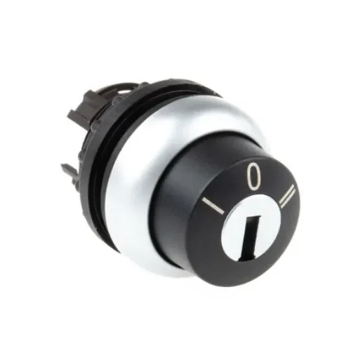 Eaton RMQ Titan 3-position Key Switch Head, Latching, 22mm Cutout - 78635857 M22-WRS3+M22-A product image