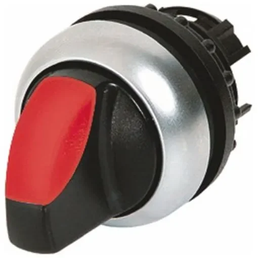 Eaton RMQ Titan Series 2 Position Selector Switch Head, 22mm Cutout, Red Handle - 78635876 M22-WRLK-R+M22-A product image