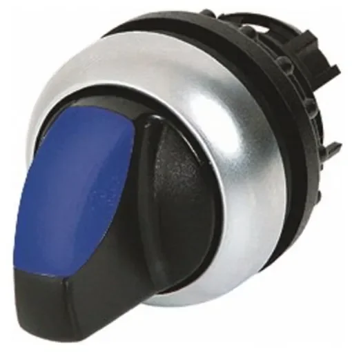 Eaton RMQ Titan Series 3 Position Selector Switch Head, 22mm Cutout, Blue Handle - 78635883 M22-WRLK3-B+M22-A product image