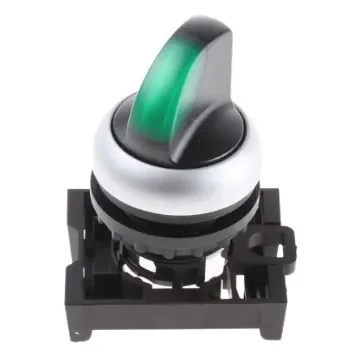 Eaton RMQ Titan Series 3 Position Selector Switch Head, 22mm Cutout, Green Handle - 78635885 M22-WRLK3-G+M22-A product image