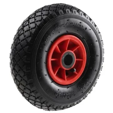 Guitel Hervieu Black, Red Rubber Low Starting Resistance Trolley Wheel, 150kg - 3588121 product image