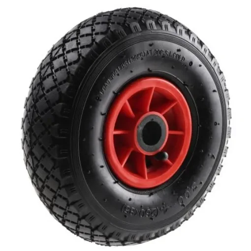 Guitel Hervieu Black, Red Rubber Low Starting Resistance Trolley Wheel, 150kg - 3588121 product image