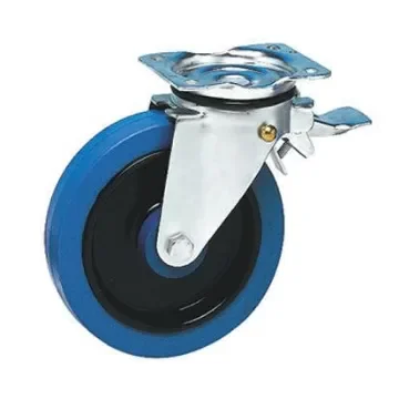 Guitel Hervieu Braked Swivel Castor Wheel, 400kg Capacity, 200mm Wheel - 13817224 product image