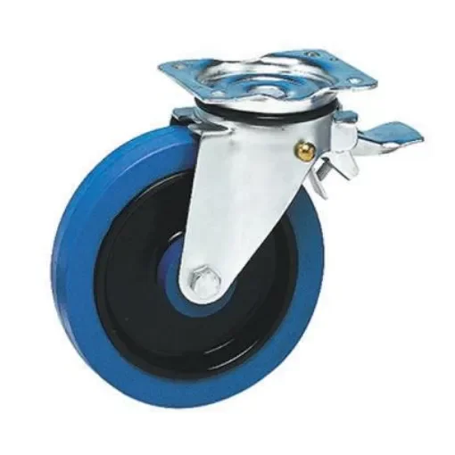 Guitel Hervieu Braked Swivel Castor Wheel, 400kg Capacity, 200mm Wheel - 13817224 product image