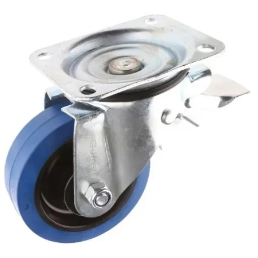 Guitel Hervieu Braked Swivel Castor Wheel, 300kg Capacity, 125mm Wheel - 13817222 product image