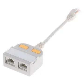 RS PRO 2-Port RJ45 T-Adapter, Cat5, Unshielded - 4009017 product image