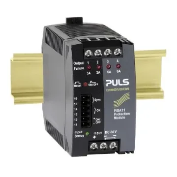 PULS Electronic Circuit Breaker 18A 24V PISA11, 4 channels , Wall Mount - PISA11.203206 product image