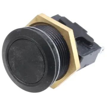 ITW Switches 76-95 Series Push Button Switch, Momentary, Panel Mount, 19.2mm Cutout, SPDT, 250V ac, IP67 - 76-9513/4044B product image