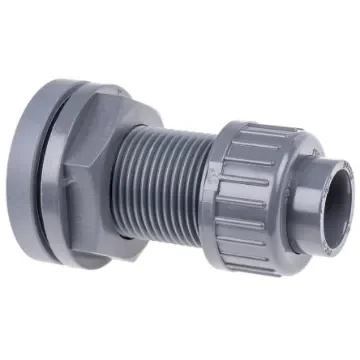 Georg Fischer Plastic Pipe Fitting, Straight Tank Adapter, 1/2in - 161050226 product image