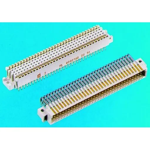 HARTING har-bus 64 160 Way 2.54mm Pitch Class C1, 5 Row, Straight DIN 41612 Connector, Socket - 02021601201 product image