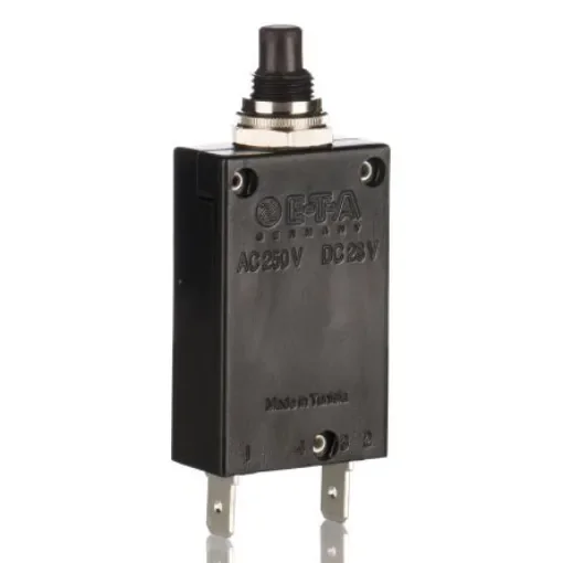 ETA Thermal Circuit Breaker - 2-5700  Single Pole 250V Voltage Rating Panel Mount, 25A Current Rating - 2-5700-IG1-P10-DD-000040-25A product image