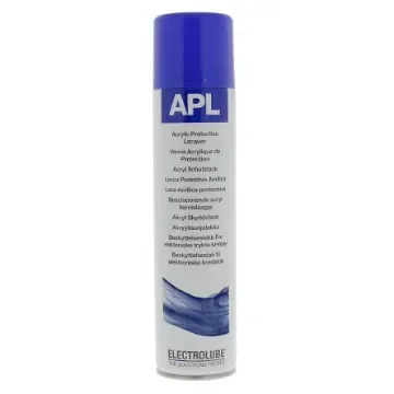 Electrolube Transparent Acrylic Resin Conformal Coating, 400 ml Aerosol, -55°C min, +125°C max - APL400H product image