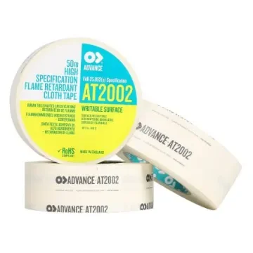 Advance Tapes AT2002 Cloth Tape, 50m x 50mm, White, Gloss Finish product image