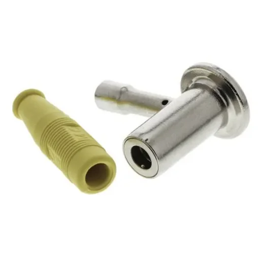 Staubli Yellow, Female Test Connector Adapter With Copper contacts and Gold Plated - 15.0010 product image