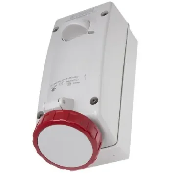 Scame Switchable IP67 Industrial Interlock Socket 3P+E, Earthing Position 6h, 32A, 415 V - 561.3286 product image