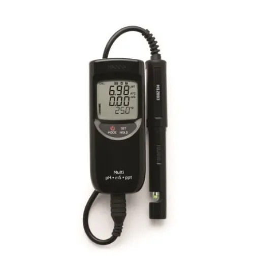 Hanna Instruments HI 991301 pH Meter, ±0.01pH Accuracy, 0.01pH Resolution, 14pH Max, +60 °C Max - HI-991301 product image