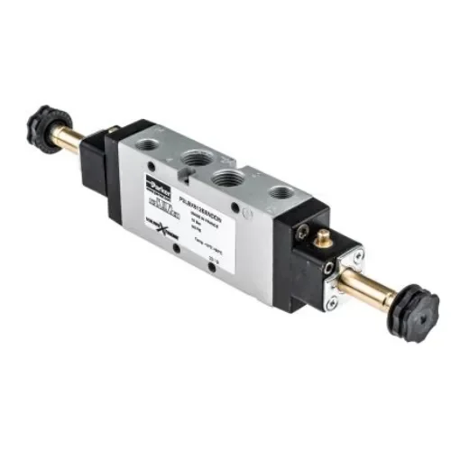 Parker 5/2 Pneumatic Solenoid Valve - Solenoid/Solenoid G 1/4 Viking Xtreme Series - P2LBX512EENDDN product image