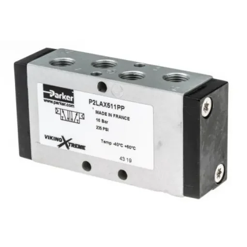Parker 5/2 Pneumatic Solenoid Valve - Pilot/Pilot G 1/8 Viking Xtreme Series - P2LAX511PP product image