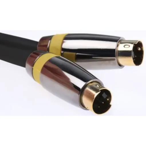 RS PRO 4 Pin mini-DIN to 4 Pin mini-DIN DIN Cable 5m - 410911 product image