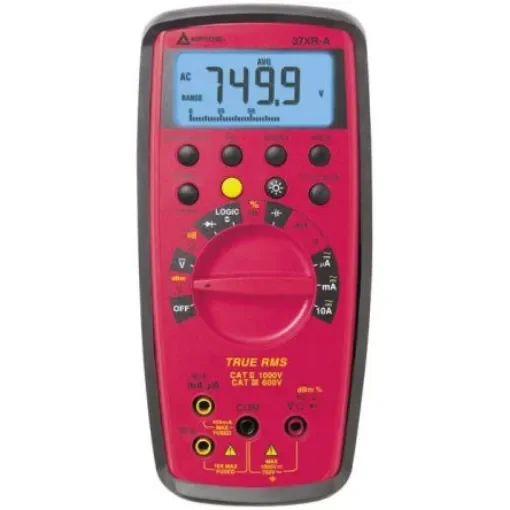 Amprobe 37XRA Handheld Digital Multimeter, True RMS, 10A ac Max, 10A dc Max, 750V ac Max - 37XR-A product image
