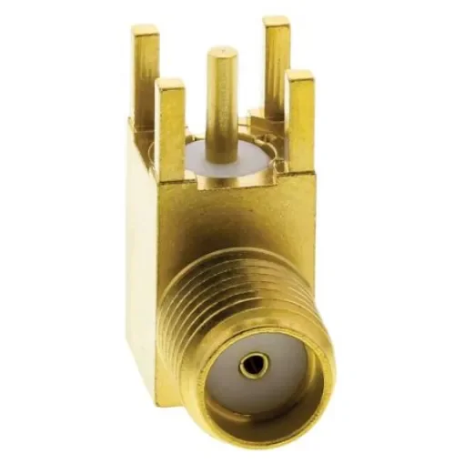 Radiall, Jack PCB Mount SMA Connector, 50O, Solder Termination, Right Angle Body - R124680123W product image