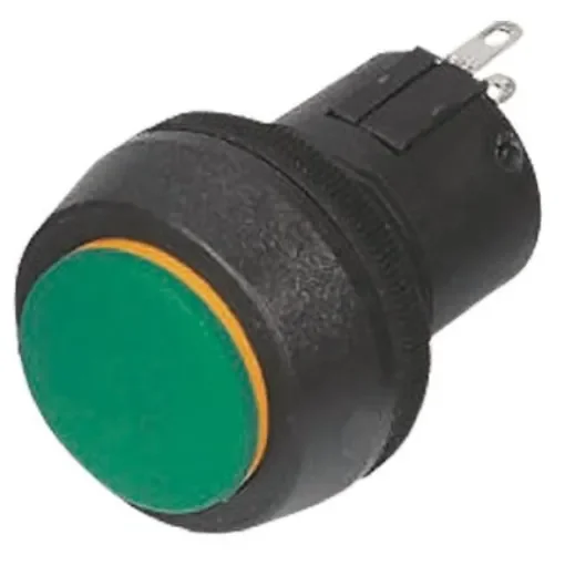 ITW Switches 76-97 Series Push Button Switch, Latching, Panel Mount, 22mm Cutout, SPDT, 250V ac, IP67 - 76-9712/439088G product image