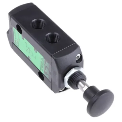 EMERSON – ASCO Push Button 3/2 Pneumatic Manual Control Valve 551 Series, G 1/4, 1/4in, III B - 55102082 product image