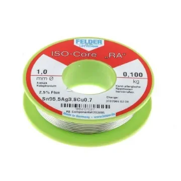Felder Lottechnik Wire, 1mm Lead Free Solder, 217°C Melting Point - 18.841.01037 product image