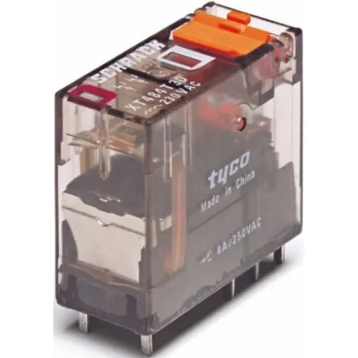 TE Connectivity PCB Mount Power Relay, 230V ac Coil, 8A Switching Current, DPDT - XT424T30 1887203-1 product image