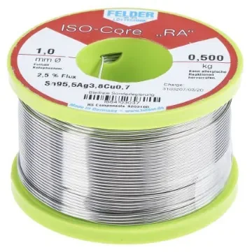 Felder Lottechnik Wire, 1mm Lead Free Solder, 217°C Melting Point - 18.841.03037 product image