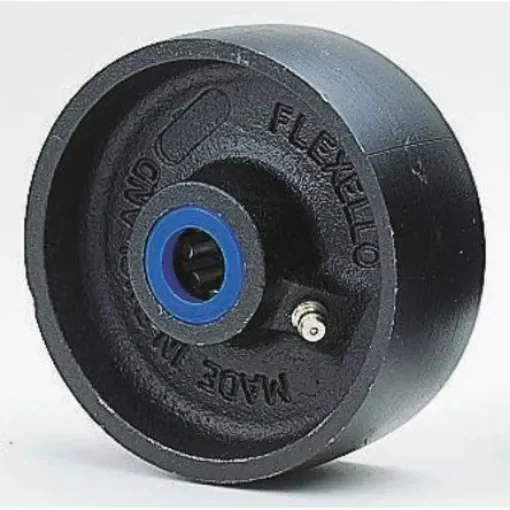 Flexello Cast Iron Shock Absorbing Trolley Wheel, 300kg - 4203405 product image