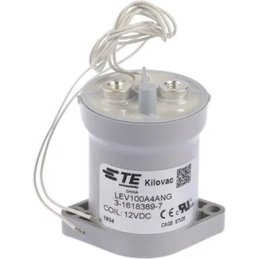 TE Connectivity KILOVAC LEV100 Contactor, 12 V dc Coil, 1-Pole, 1NO - LEV100A4ANG 3-1618389-7 product image