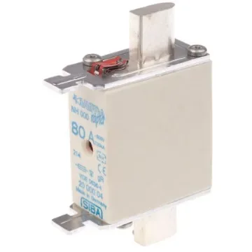 SIBA 80A NH Fuse, NH000, 500V ac - 20-000-04/80A product image