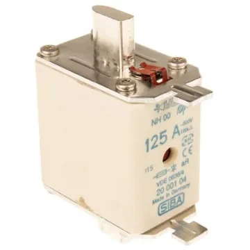 SIBA 125A NH Fuse, NH00, 500V ac - 20-001-04/125A product image