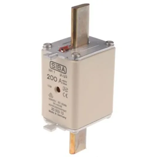 SIBA 200A Centred Tag Fuse, NH1, 500V ac - 20-003-13/200A product image