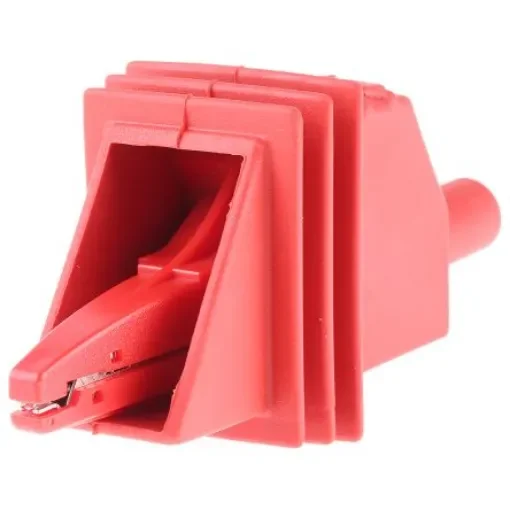 RS PRO Crocodile Clip 4 mm Connection, 10A, Red - 4233169 product image