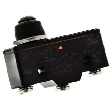 Omron Plunger Limit Switch, NO/NC, IP00, SPDT, 500V ac Max, 15A Max - Z-15GK55B product image