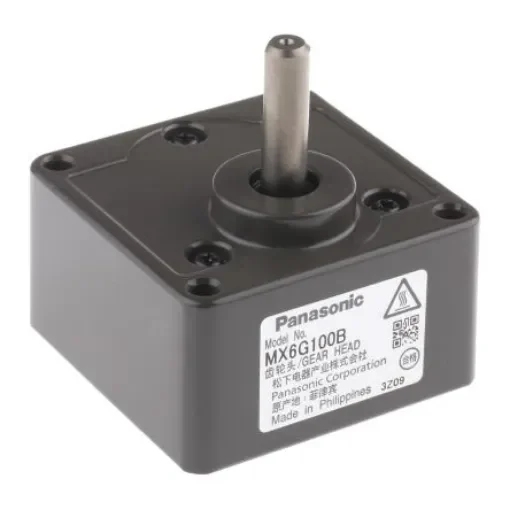 Panasonic Spur Gearbox, 100:1 Gear Ratio, 2.45 Nm Maximum Torque, 12.5rpm Maximum Speed - MX6G100B product image