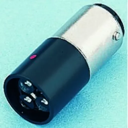 Marl White LED Indicator Lamp, 130V dc, BA15d Base, 16mm Diameter, 14000mcd - 245-997-87-50 product image